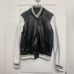 Boys Large - Hurley Leather Jacket